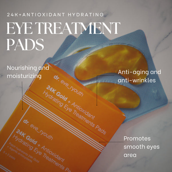 24K Gold + Antioxidant Hydrating Eye Treatments Pads (5 x 2)