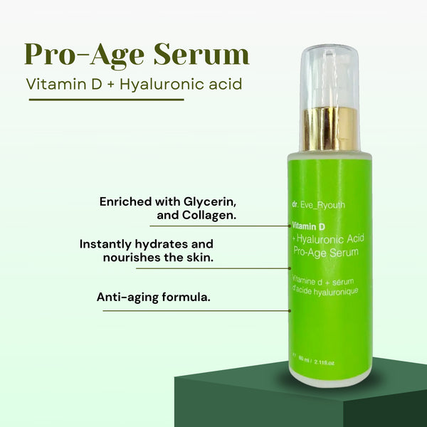 Vitamin D + Hyaluronic acid Pro-Age Serum 60ml