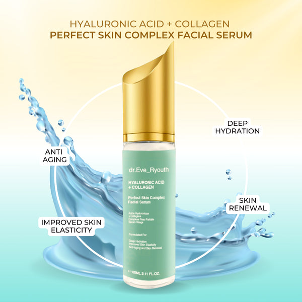 Hyaluronic Acid + Collagen Perfect Skin Complex Facial Serum 60ml